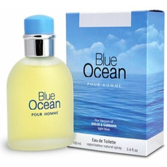 BLUE OCEAN Men's Designer EDT Cologne 3.4 oz Spray by mirage brands - Picture 2 of 2